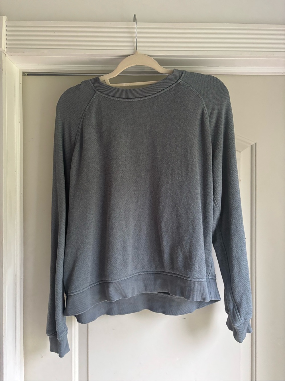 Jenni Kayne Grey Ribbed Crew Sweater